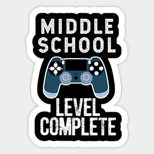 Middle School Level Complete Vintage Gift Idea Sticker